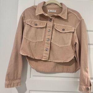 ZARA PINK DENIM JACKET